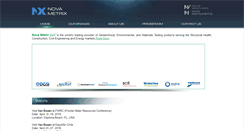 Desktop Screenshot of nova-metrix.com